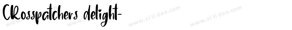 CRosspatchers delight字体转换